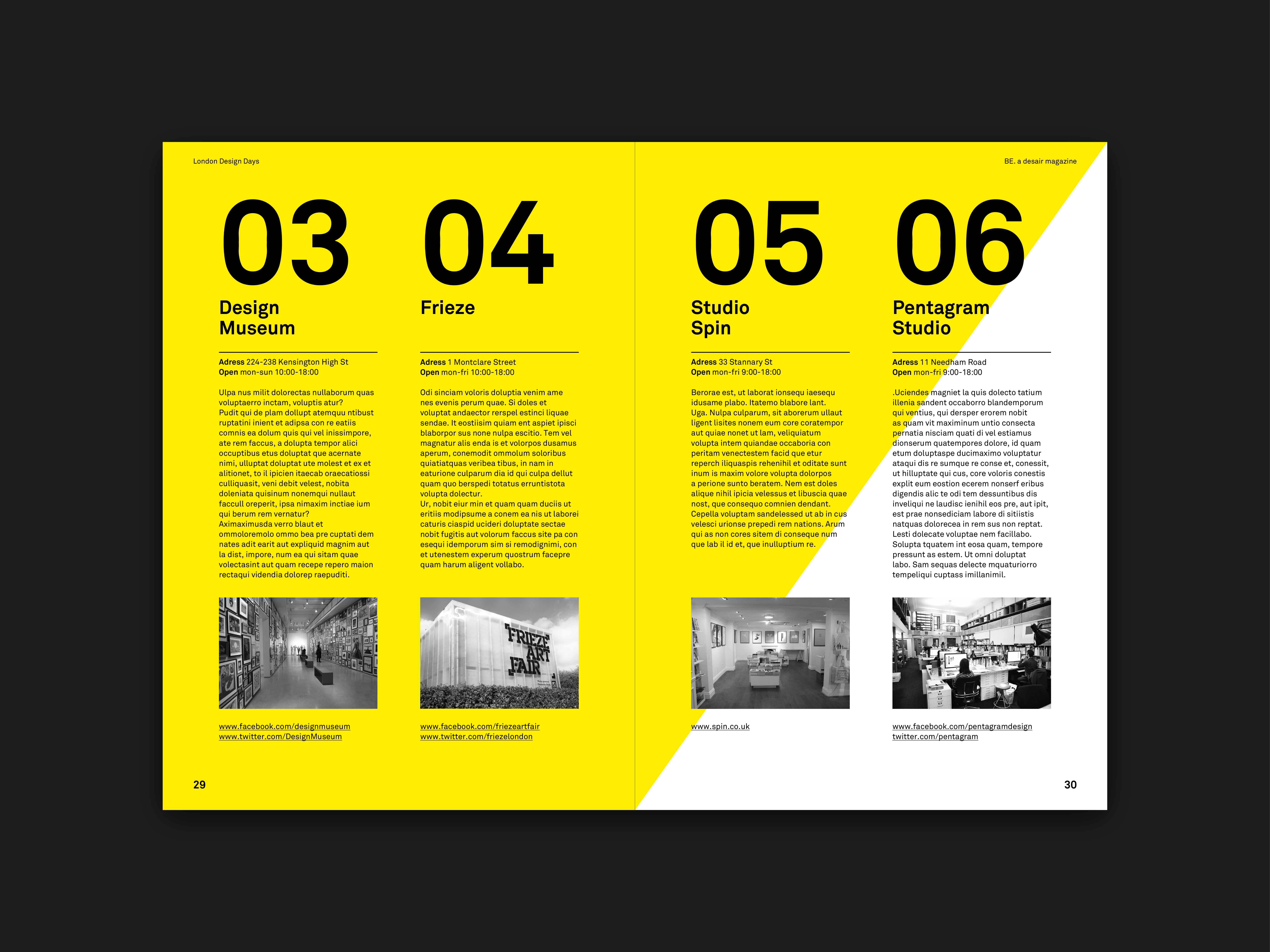 Example of Be. Desair Magazine