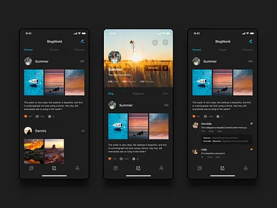 Wallpaper App design. ai app black color illustration ue ui ux wallpaper