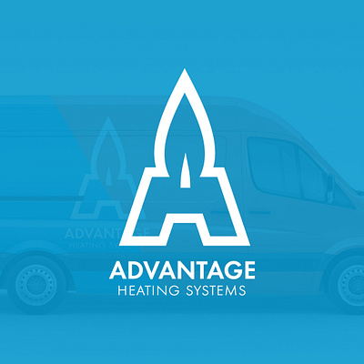 Advantage Heating advertising branding design design flat graphic design logo logo design logodesign vector