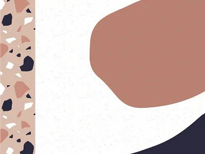 Terrazzo Abstract abstract abstract art art illustration midcentury modern navy blue nudes pattern terrazzo