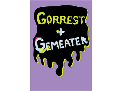 Gorrest + Gemeater art design flat illustration illustrator lettering minimal type typography vector