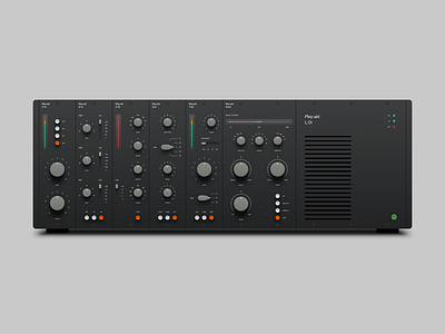 500 Series Audio Modules interface interface design knobs sliders switches ui ui design user interface user interface design