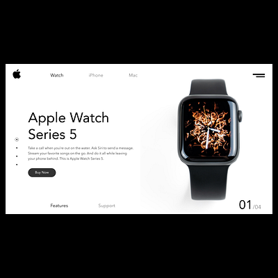 Apple Watch Landing Page adobe photoshop adobe xd animation art brand branding branding agency branding design css 3 design figma ui ux