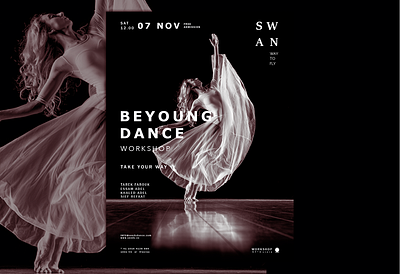 SWAN A WAY TO FLY art art direction artwork branding creative design dancers design layoutdesign poster print