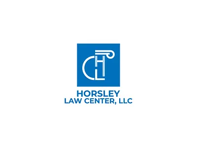 Horsley Law Center, LLC Logo branding design flat icon illustration logo minimal typography