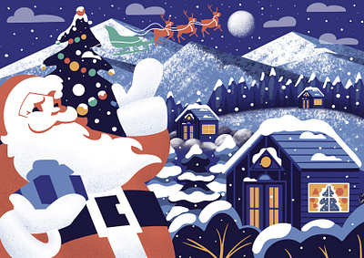 Christmas Card 🎄🎅🏻 branding character design characterdesign christmas christmas card christmas party christmas tree concept digital art digital illustration digital painting graphic design illustration illustrator merry christmas merrychristmas noel procreate webdesign