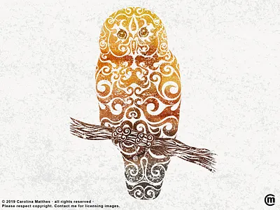Swirly Owl abstract abstract art abstract design animals aquarelle bird birds grunge texture illustration mixed media owl owl art owl design swirly swirly design swirly illustration watercolor