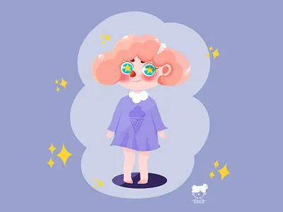 My little dolly cartoon character illustration