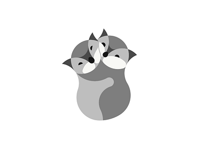 Cute Otters Logo animal branding cute design flat identity logo mark otters symbol