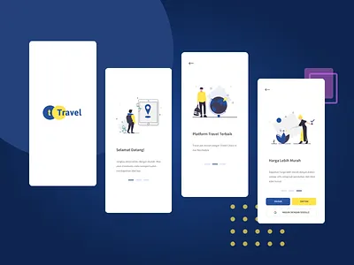 tTravel Splash android app branding design flat illustration product design ui ui. ux uidesign ux