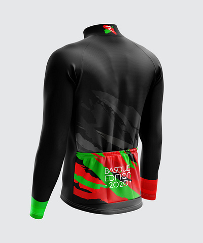 Basque Edition 2020 Back View basque basque country ciclismo creative cycling cycling jersey cycling kit maillot sportswear vector