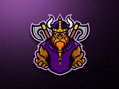 VIKING - Mascot Logo artwork brand design esport esports icon illustration logo logo game logo gaming mascot design mascot logo sport sport logo sports vector viking warrior warriors wizard gaming