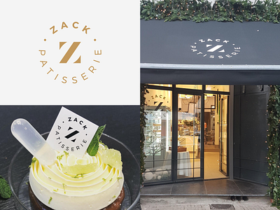 Zack Patisserie - Logo Design art backery branding chef logo culinary dessert elegant logo emblem logo icon identity logo logo design logo designer logotype patisserie logo round logo store logo symbol z letter logo