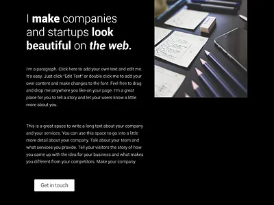 Designer Portfolio Landing Page branding designer portfolio illustration landing page landing page design portfolio design typography ui ui ux uidesign