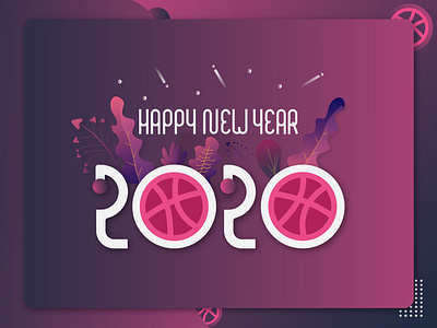 new year poster-2020 2020 2020 trend design financial flat illustration minimal new year new year poster simple typography vector web