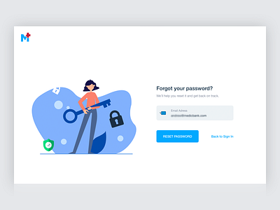 Forgot Password branding flat icon logo minimal typography ui ux web