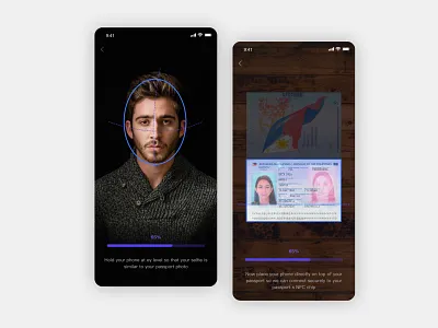 Scanning UI design illustration ui