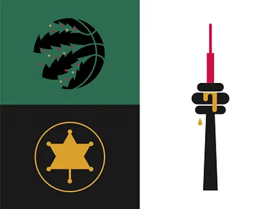 Raptors gametales christmas cn tower illustration maple leaf mavericks minimalist raptors sheriff star sport toronto