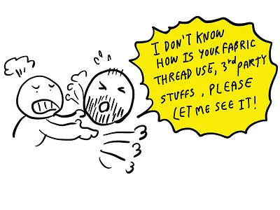 My customer complained customer design embroidery seller support thread