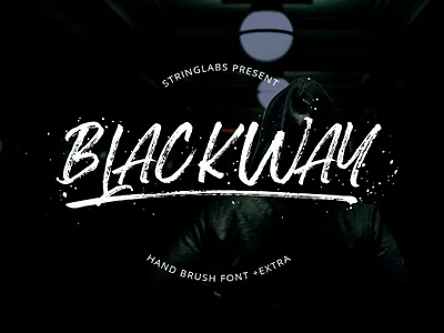 Blackway - Handbrush Font calligraphy casual handbrush handdrawn handlettering handwritten handwritting letter ligatures logotype otf script ttf typography