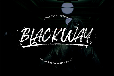 Blackway - Handbrush Font calligraphy casual handbrush handdrawn handlettering handwritten handwritting letter ligatures logotype otf script ttf typography