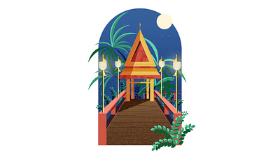 Mon: Bangkok's Hidden Language spot 1 bangkok design editorial editorial illustration illustration illustrator minimal mon thailand vector