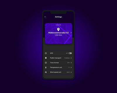 Daily UI #7 Settings Page app app design dailyui dark mobile ui ux