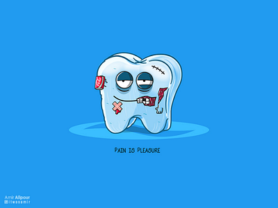 Pain is Pleasure adobe illustrator art artwork blue branding character character design coca cola coke concept design illustration logo logo design pain sugar teeth tooth tooth paste