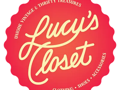 Lucy's Closet logo graphic design logo typography