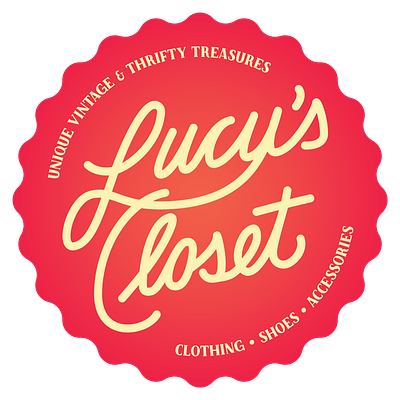 Lucy's Closet logo graphic design logo typography