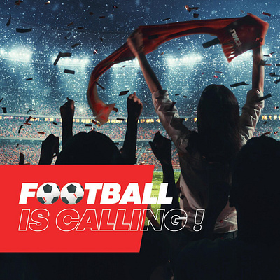 Football is calling! advertisement banners branding creativity design graphic design illustration marketing web design