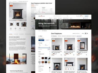 Ember Essence – Product Gallery & Detailed Product Page (Part 2) ai image animation branding design ecommerce figma filter logo price ui ux uxdesign webdesign