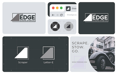 The Edge || Logo Design brand identity branding car logo design graphic design illustration logo logo designer logo maker simple logo design stylish simple logo typography vector