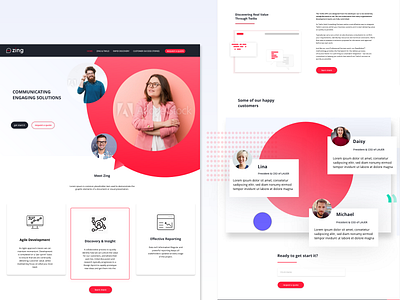 Zing tech ui web web design website