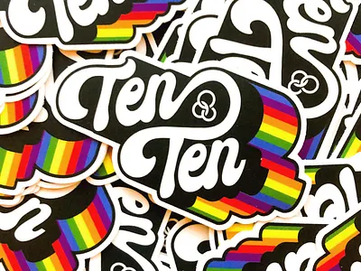 Youth Center Logotype Stickers design flat icon illustration logo typography