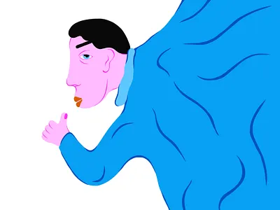 i’m okay ) art blue cool good illustration key okay pink thumb up yes