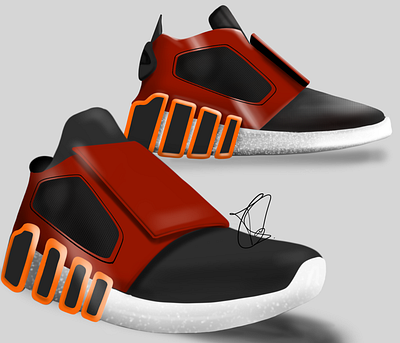 Sneaker Design for a client 3d concept design designer drawing footwear design product design product designer shoe design