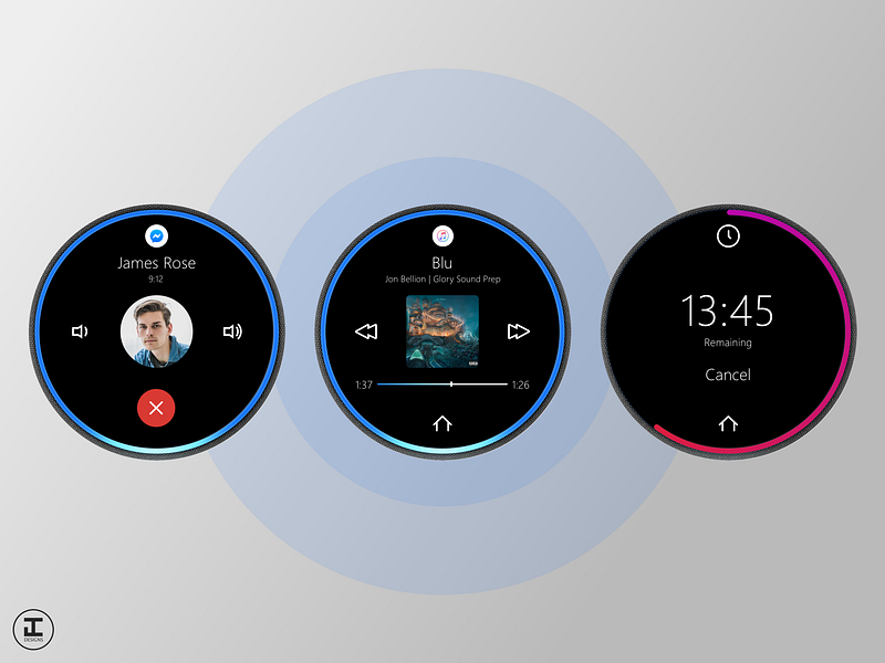 Echo Dot Exploration Concept - Pt. 2 ai alexa amazon amazon echo apple apple music concept design design inspiration echo echo dot exploration facebook natural language touch touchscreen ui ui inspiration ui trends ux