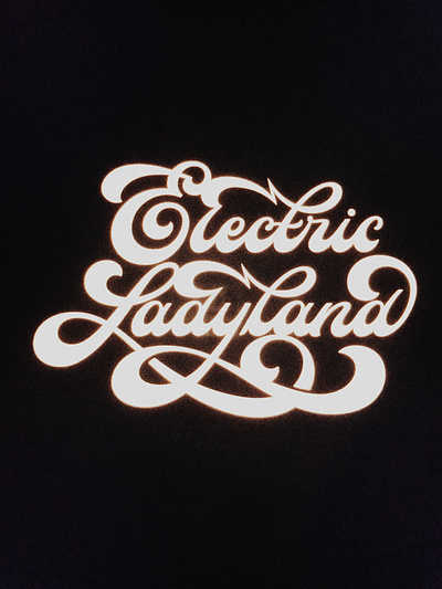 Electric Ladyland calligraphy electric hendrix ladyland lettering lightning logo logotype script type typography