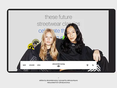 Adidas by alexander wang / Web site concept adidas alexanderwang brand ecommerce fashion shop wang web