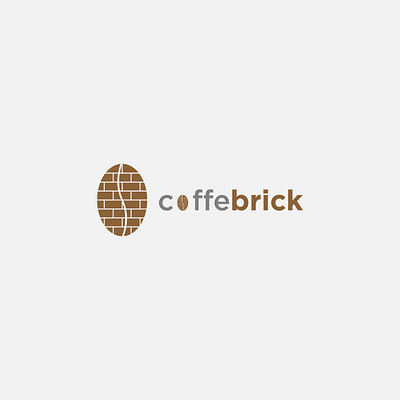 coffe brick logo logo