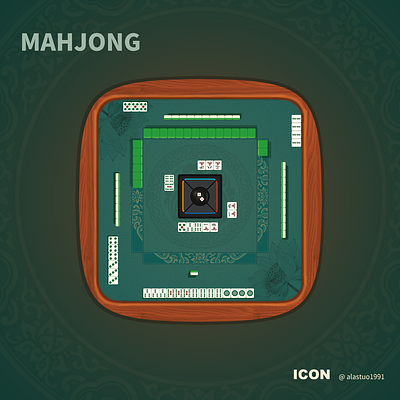 MAHJONG design icon ui
