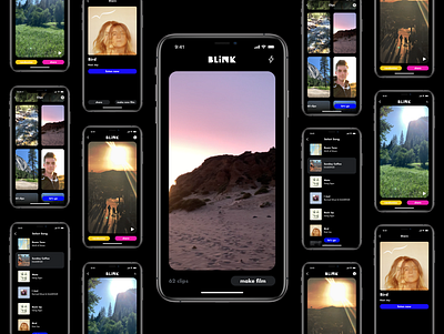 BLiNK - easy cinematic films app design development ui