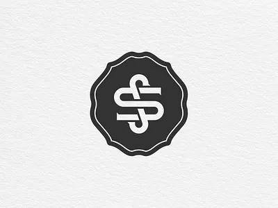S&S Monogram badge logo monogram ss vintage