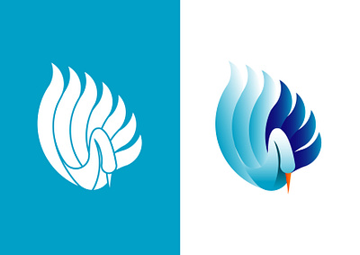 Blue Swan Brand Concept branding design icon illustrator logo logodesign vector