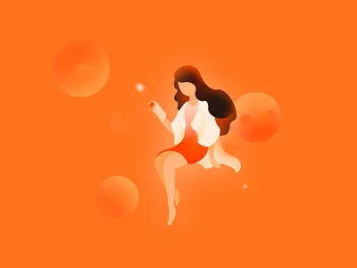 扁平插画 branding logo ui