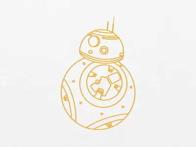 Icon BB-8 bb8 dailyui desenhar design dribbble icon ilustrator photoshop star wars vector