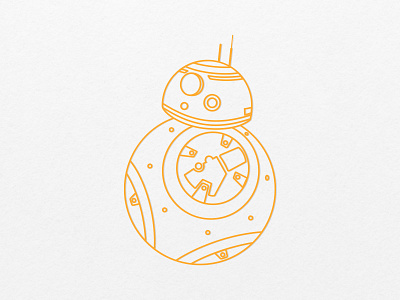 Icon BB-8 bb8 dailyui desenhar design dribbble icon ilustrator photoshop star wars vector