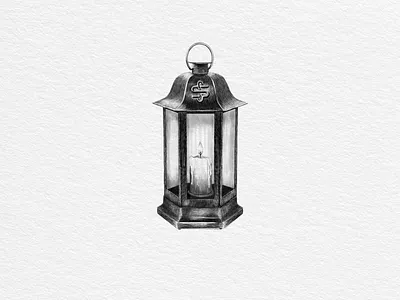 Hand drawing vector lantern hand drawn illustration lantern print vectorart vintage