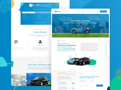 One Ride One Seed - Campaign Landing Page branding clean design desktop flat illustration landingpage minimal typography ui ui design ux ux design vector